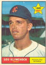 1961 Topps Baseball Cards      462     Lou Klimchock